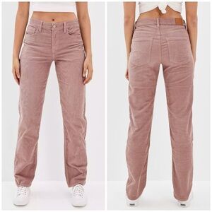AMERICAN EAGLE Pink Corduroy Hi-Rise Jegging